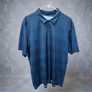 Oakley Men's Blue Checkered Polo Shirt